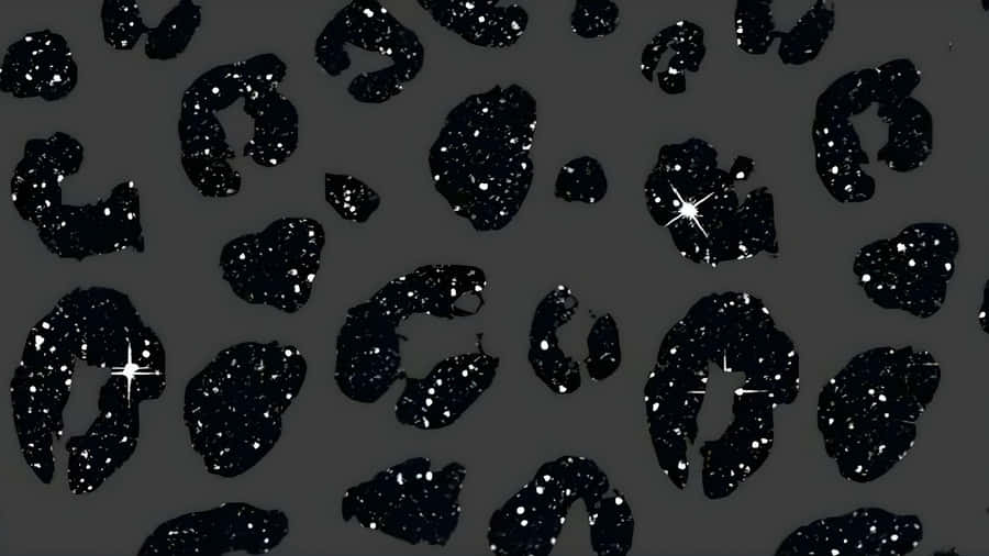 Black Cheetah Print Texture Wallpaper