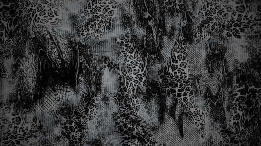 Black Cheetah Print Texture Wallpaper