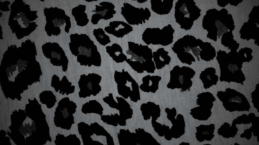 Black Cheetah Print Texture Wallpaper