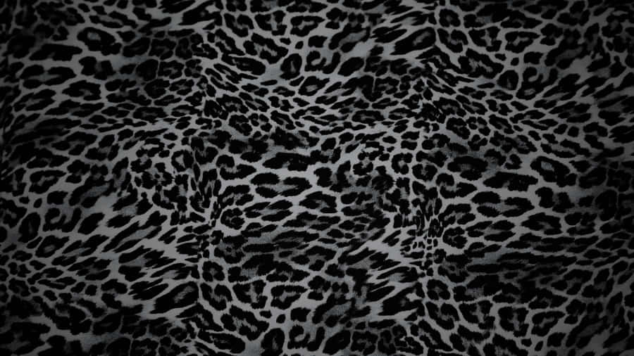Black Cheetah Print Texture Wallpaper