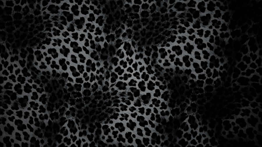 Black Cheetah Print Texture Wallpaper