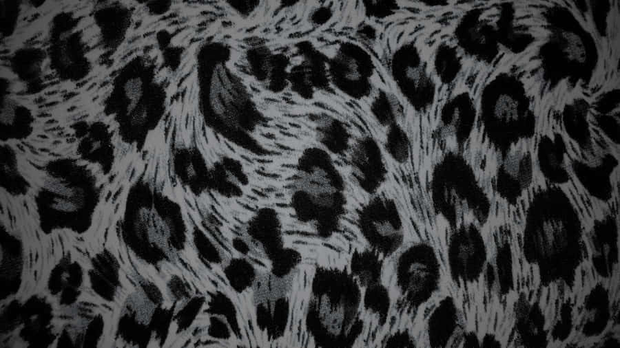 Black Cheetah Print Texture Wallpaper