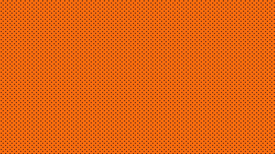 Black Dots On An Orange Background Wallpaper