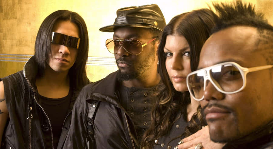 Black Eyed Peas Rocking The Stage Wallpaper