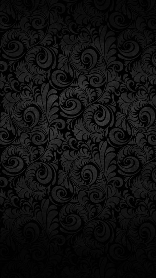 Black Floral Iphone 6s Plus Wallpaper