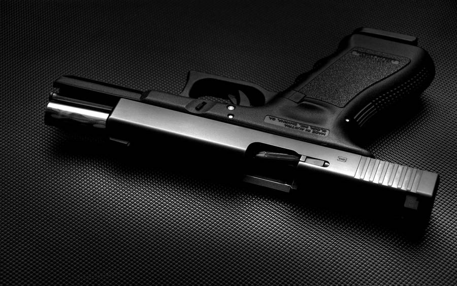 Black Glock With Open Slide Wallpaper