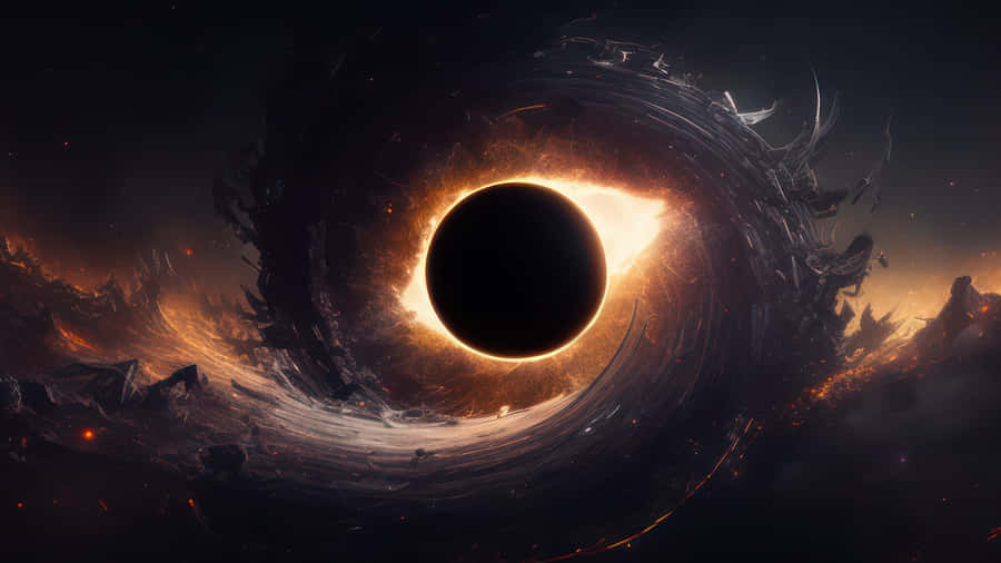 Black Hole Cosmic Vortex Wallpaper
