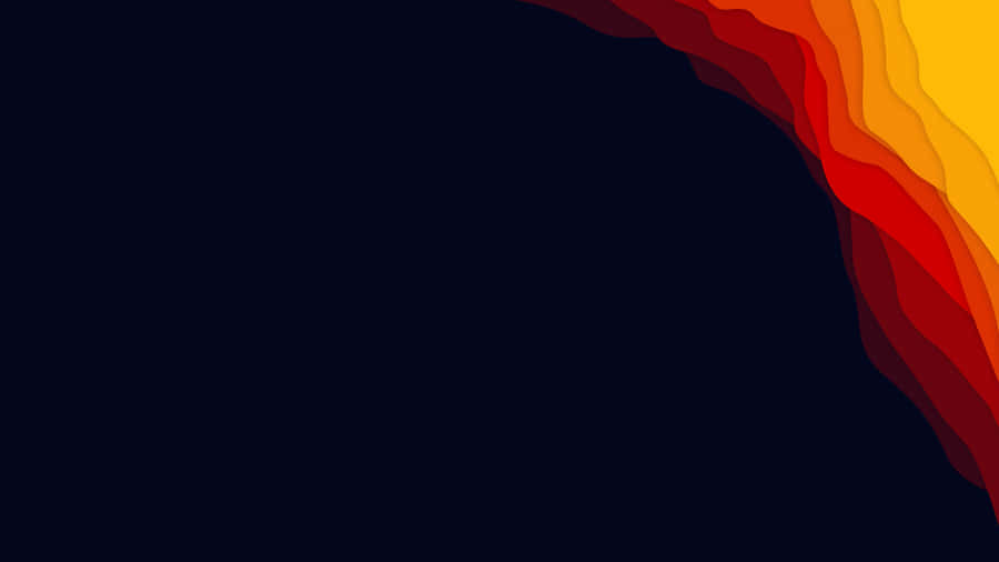Black Image With A Minimum Amount Of Orange Wallpaper