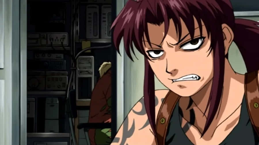 Black Lagoon Revy Annoyed Expression Wallpaper