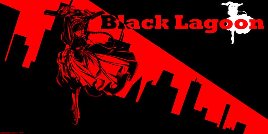 Black Lagoon Roberta Action Pose Wallpaper