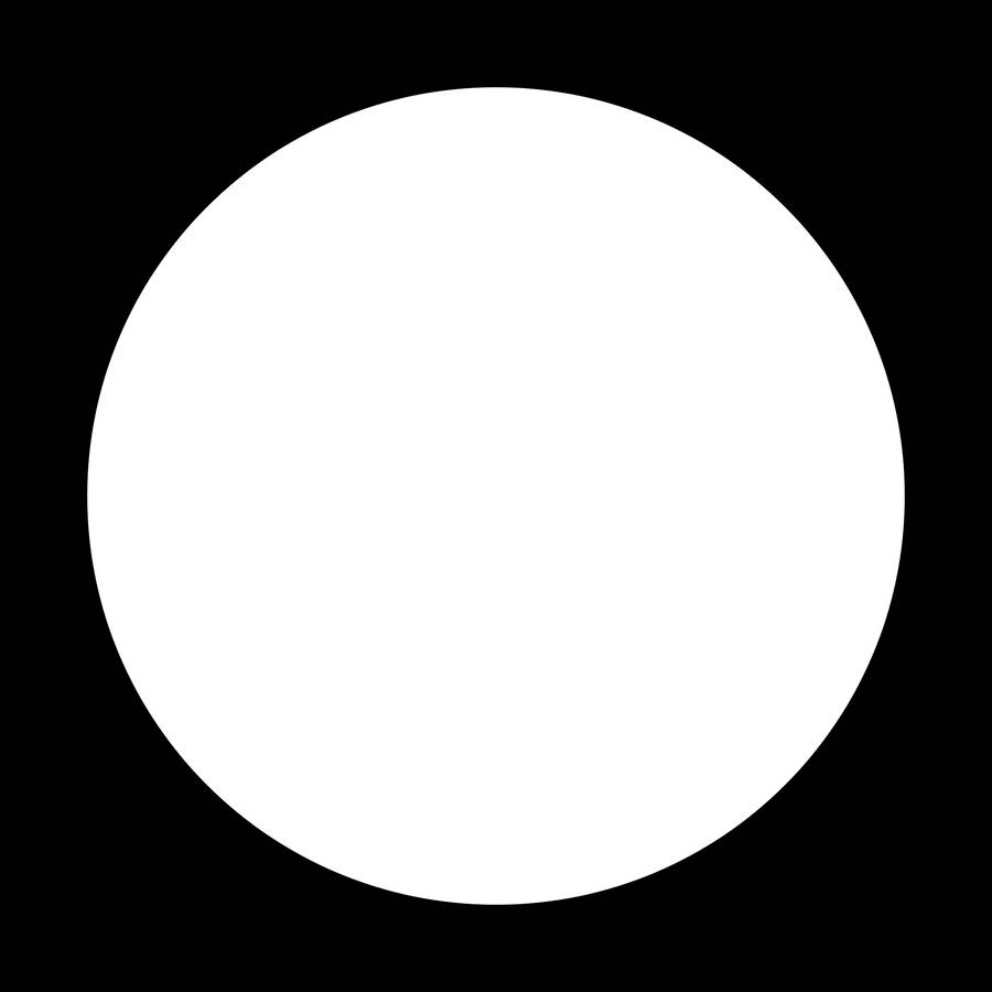 Black Large Outline White Canvas Wallpaper