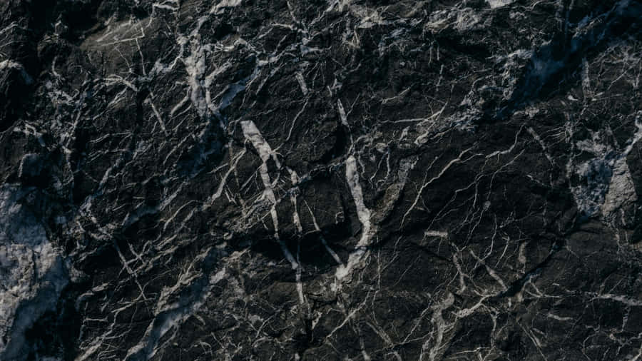 Black Marble Texture Closeup Wallpaper