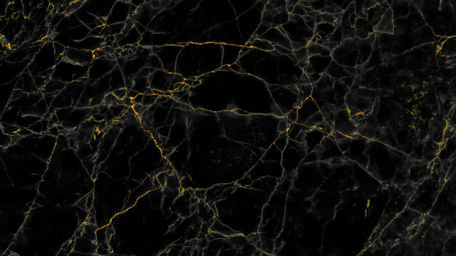 Black Marble Texture With Gold Veins Wallpaper