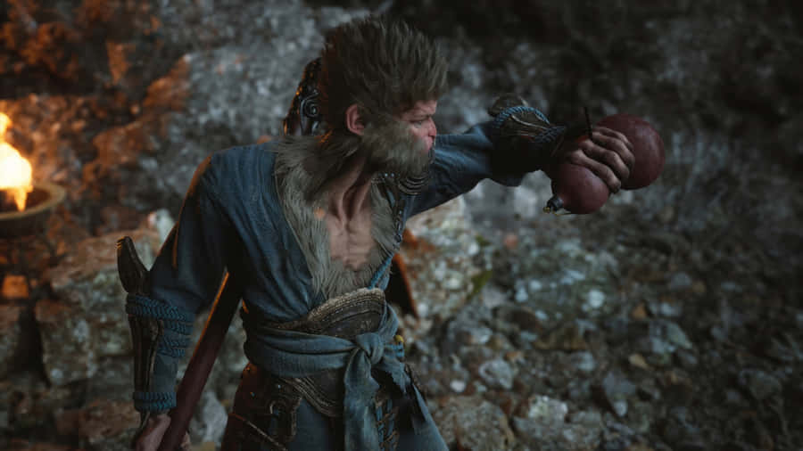 Black Myth Wukong Combat Scene Wallpaper