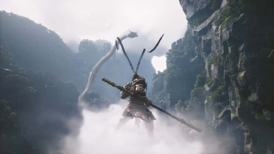 Black Myth Wukong Epic Battle Wallpaper