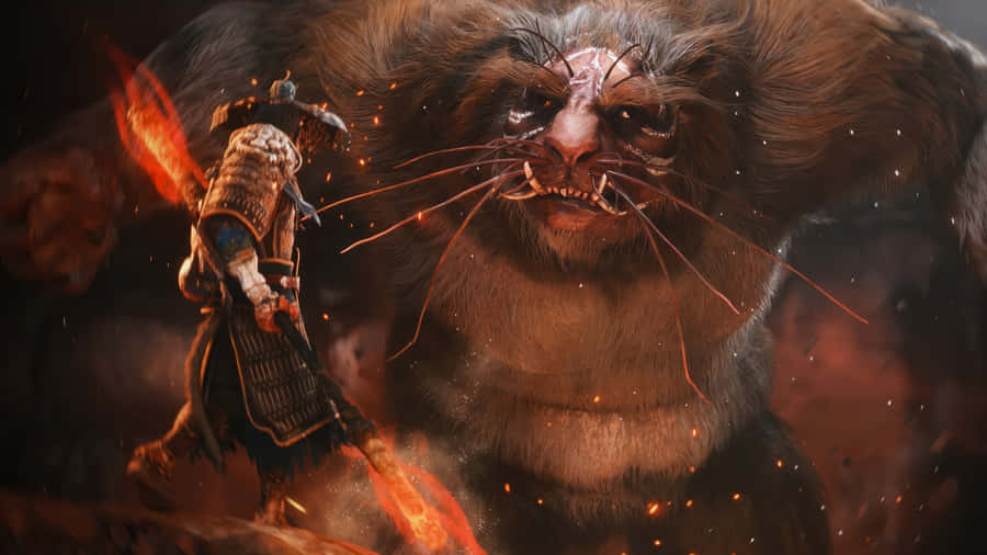 Black Myth Wukong Epic Battle Wallpaper