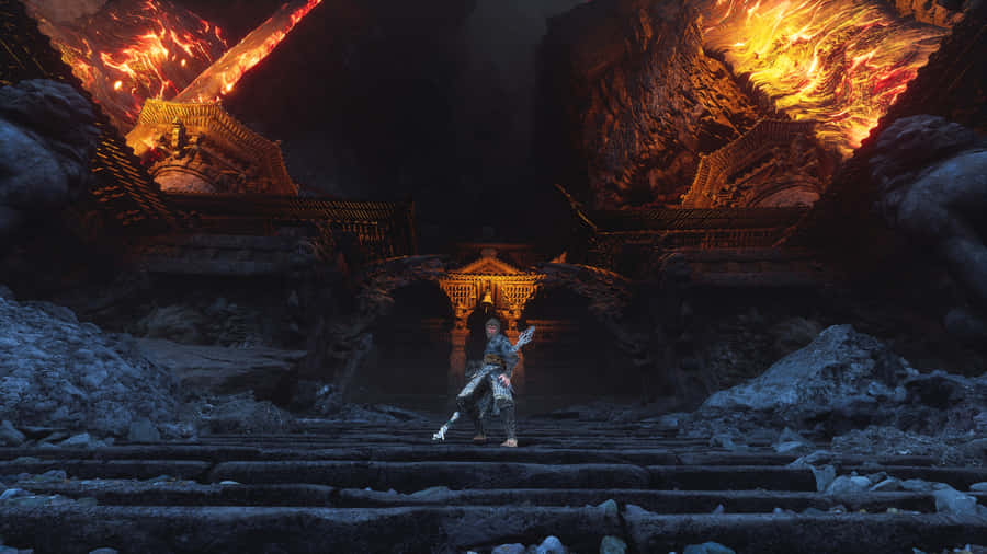 Black Myth Wukong Epic Boss Battle Wallpaper