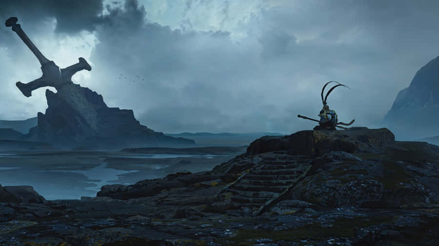 Black Myth Wukong Epic Landscape Wallpaper