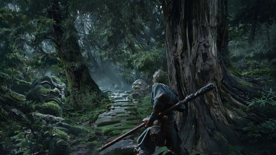Black Myth Wukong Forest Exploration Wallpaper