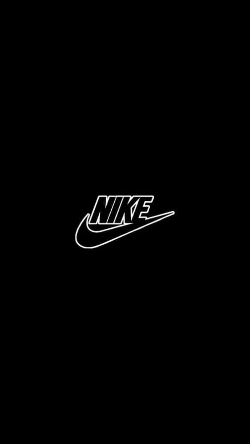 Black Nike Outline Wallpaper