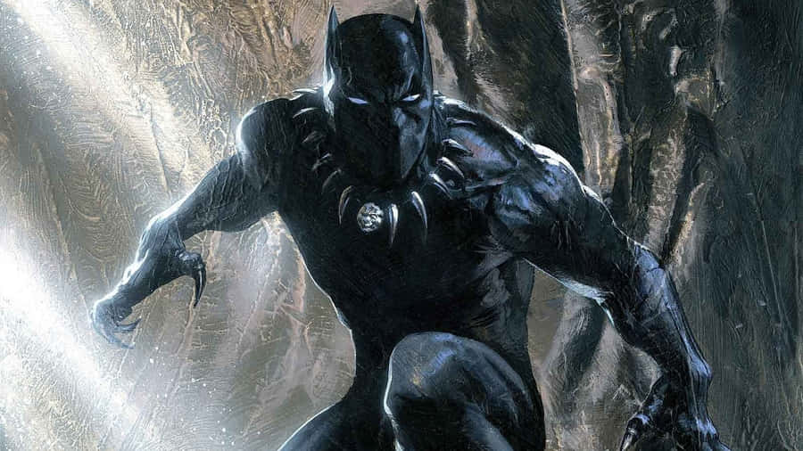 Black Panther Hero Protecting Wakanda Wallpaper