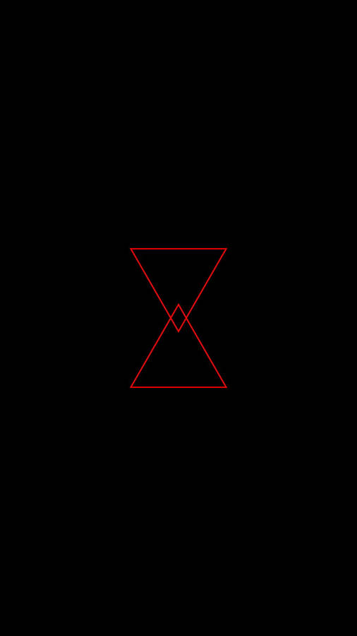 Black Pyramid With Red Outline Wallpaper