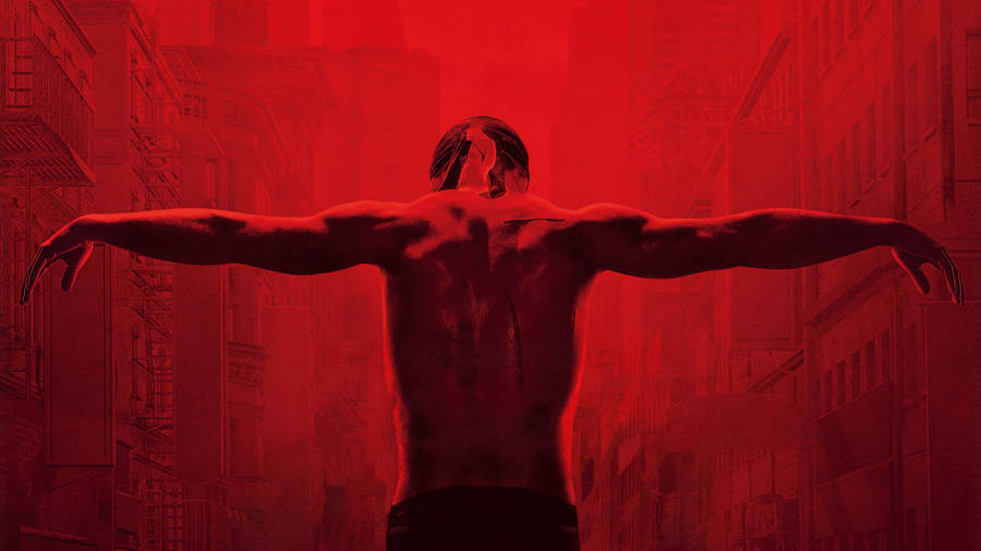 Black Red 4k Daredevil Wallpaper