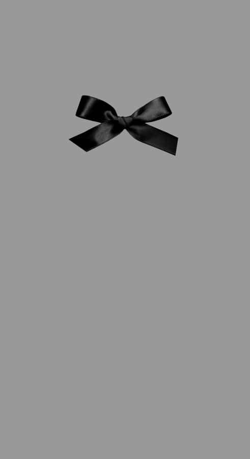 Black Satin Bow Wallpaper