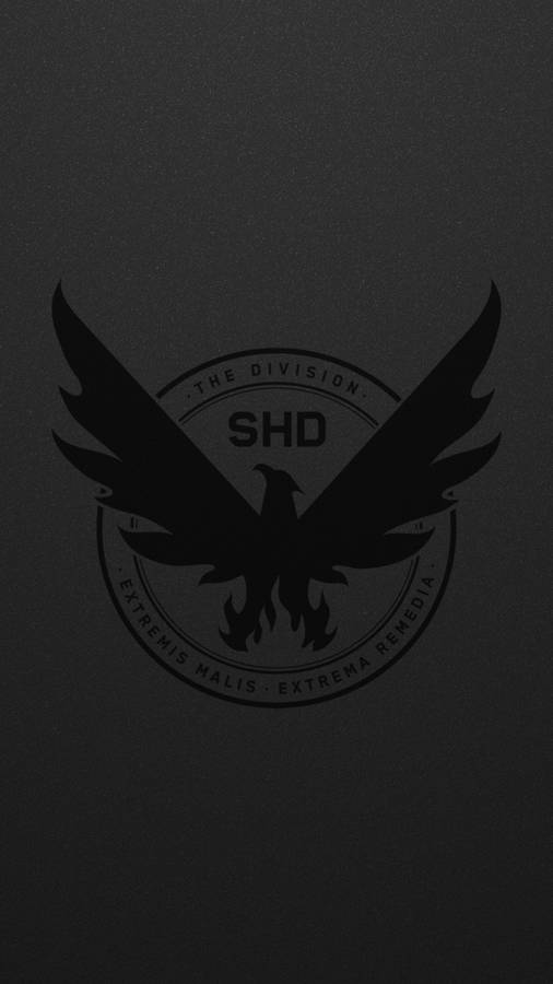 Black Shd The Division Phone Logo Wallpaper