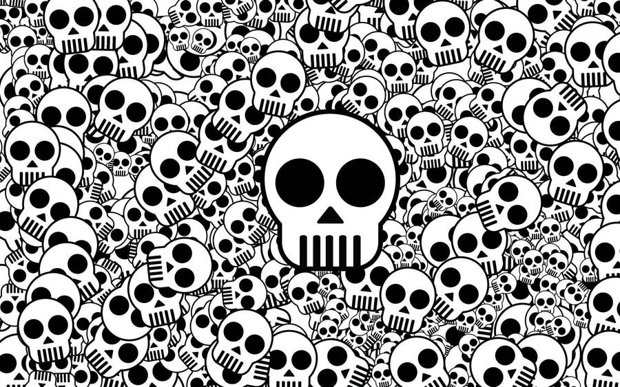 Black Skull Collection Wallpaper