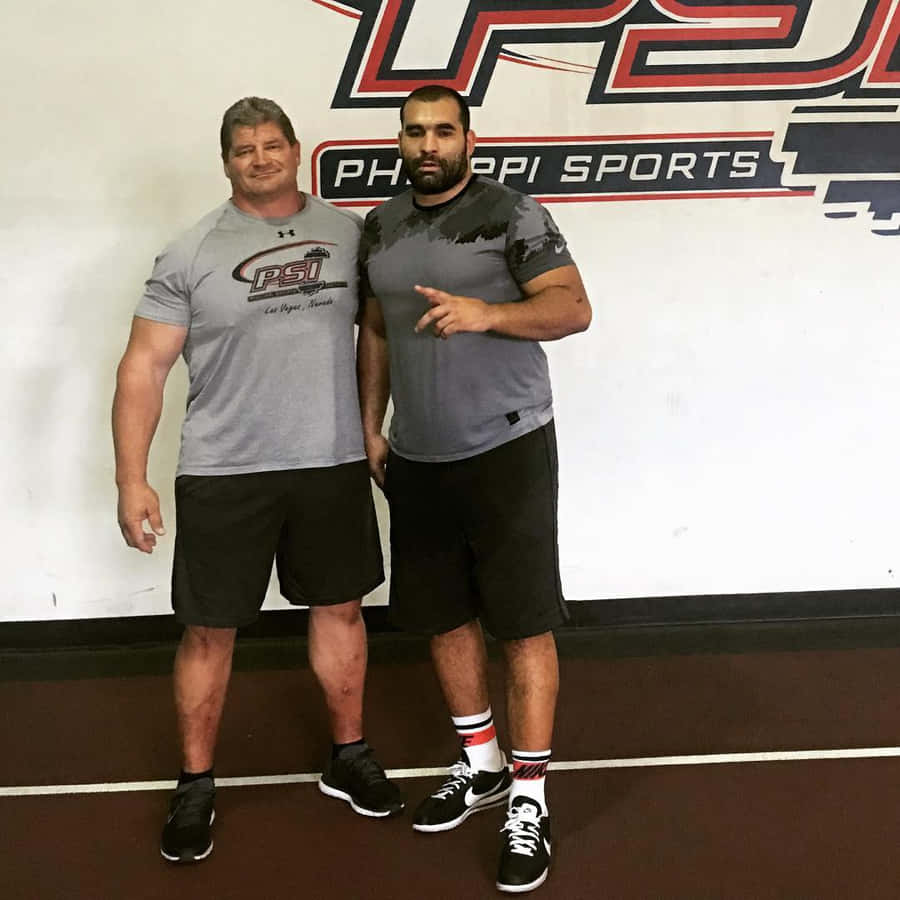 Blagoy Ivanov Posing With Trainer Wallpaper