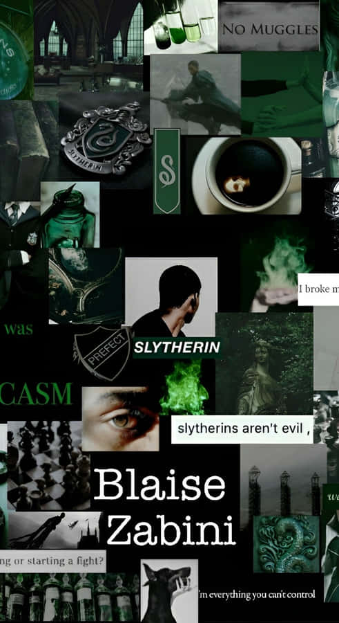 Blaise Zabini Slytherin Aesthetic Wallpaper