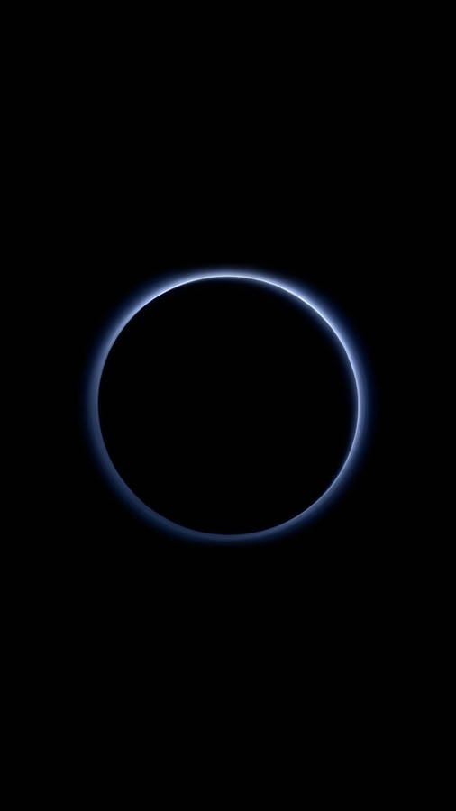 Blast Off Into A Solar Eclipse With This Amoled Blue Wall Paper! Wallpaper