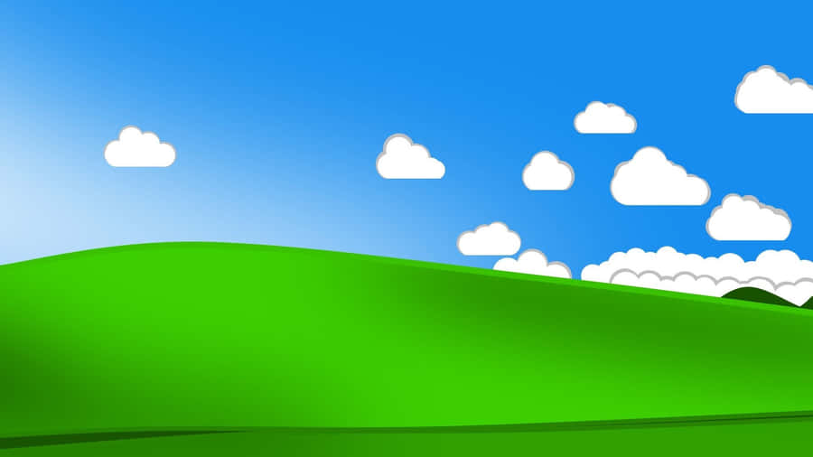 Blissful Green Hills Wallpaper