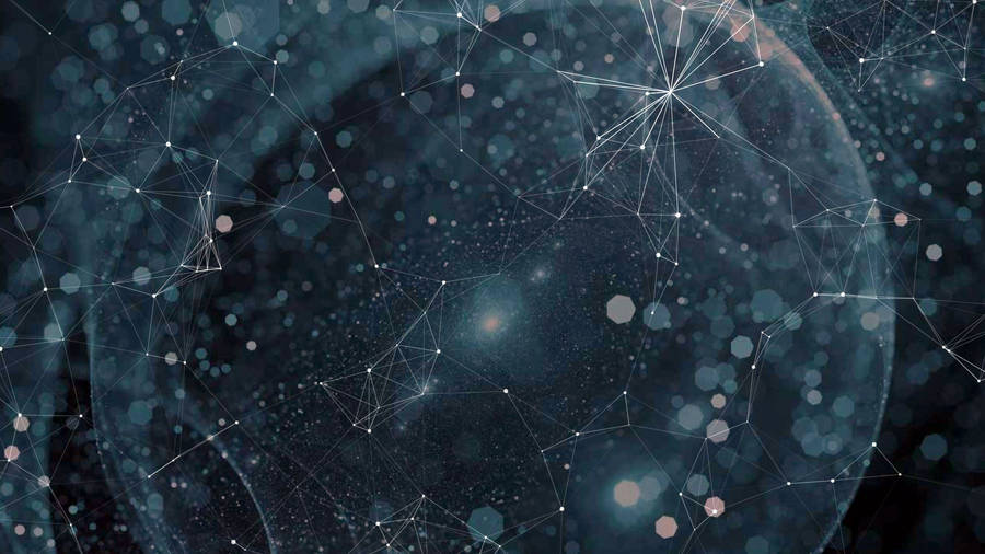 Blockchain Spider Web Wallpaper