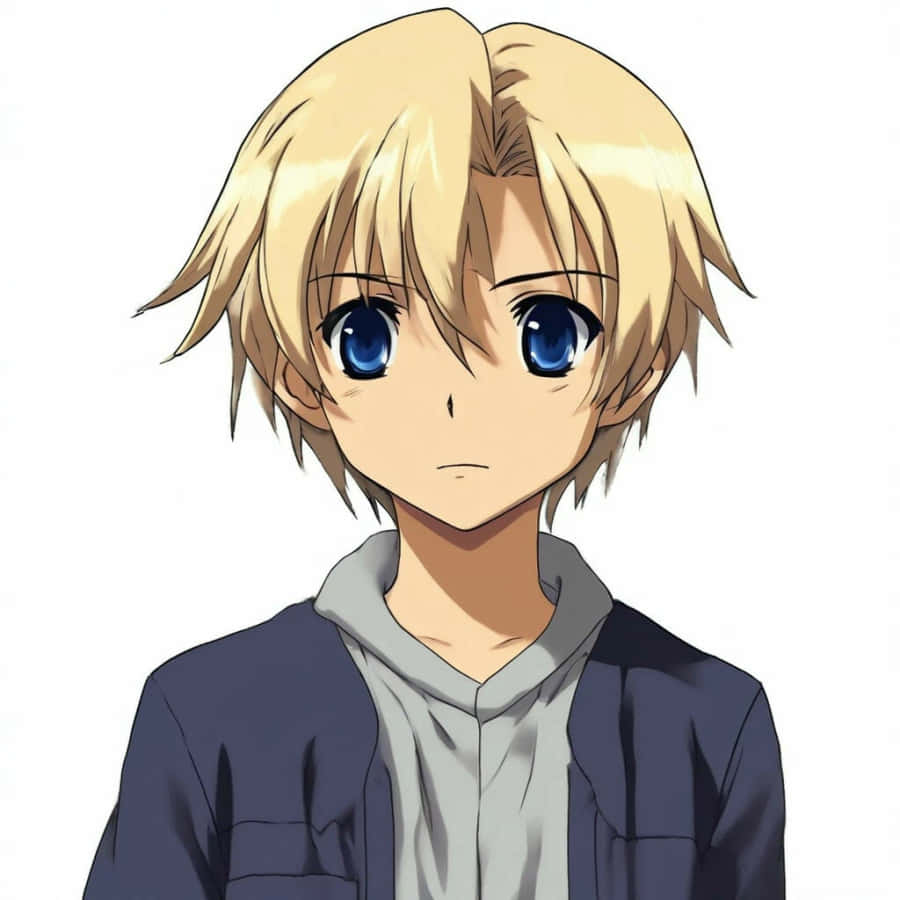 Blonde Anime Character Blue Eyes Wallpaper
