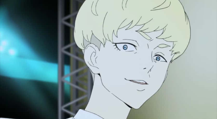 Blonde Anime Character Smiling Wallpaper