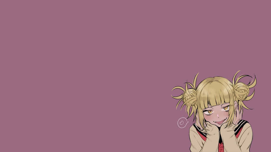Blonde Anime Girl Smiling Wallpaper Wallpaper