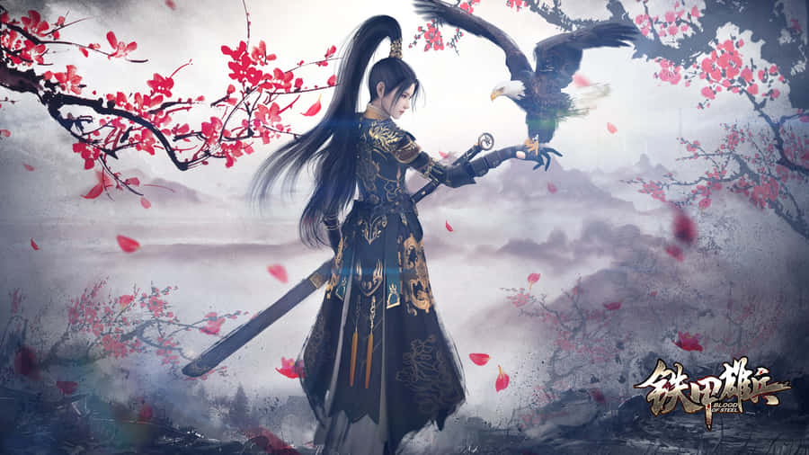 Blood Of Steel Epic Battle Scene Wallpaper Wallpaper