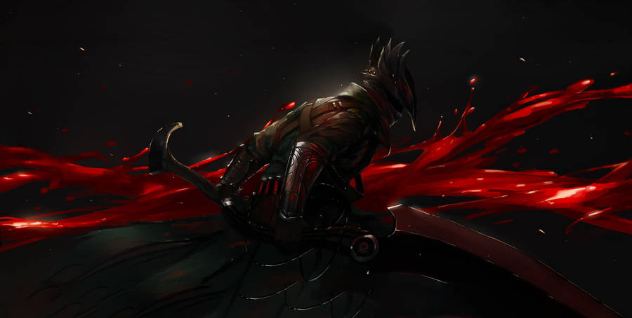 Bloodborne Red And Black Artwork Wallpaper