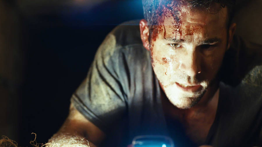 Bloody Ryan Reynolds Buried Movie Wallpaper