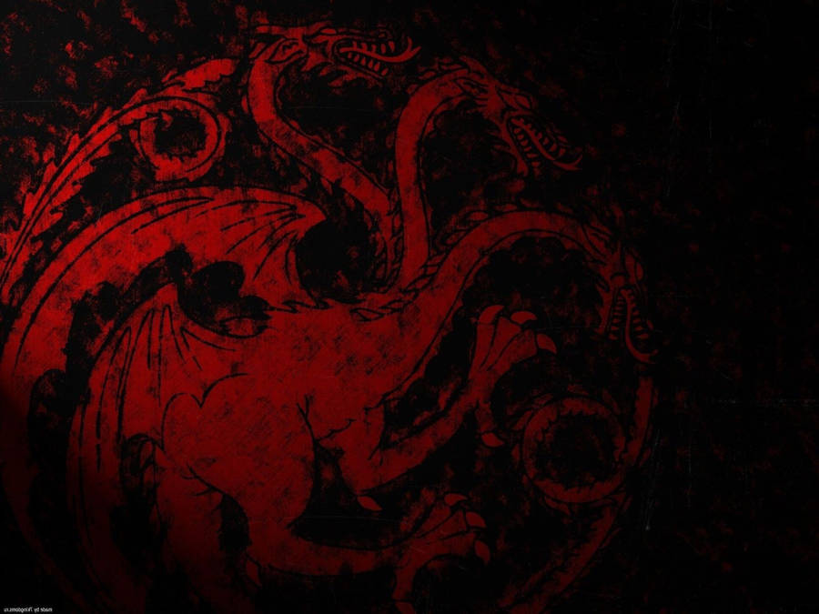 Blotted Paint Art House Targaryen Wallpaper
