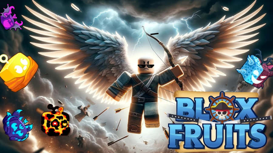 Blox Fruits Angelic Power Showcase Wallpaper