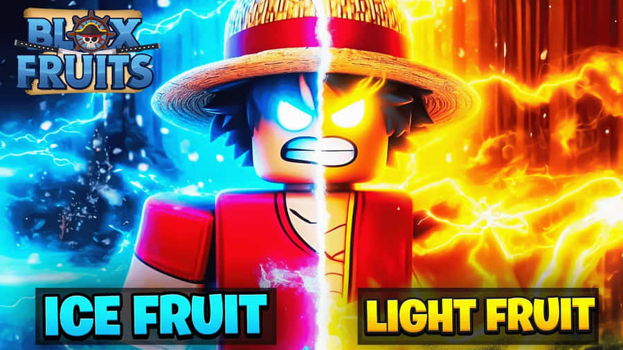 Blox Fruits Ice Light Powers Wallpaper