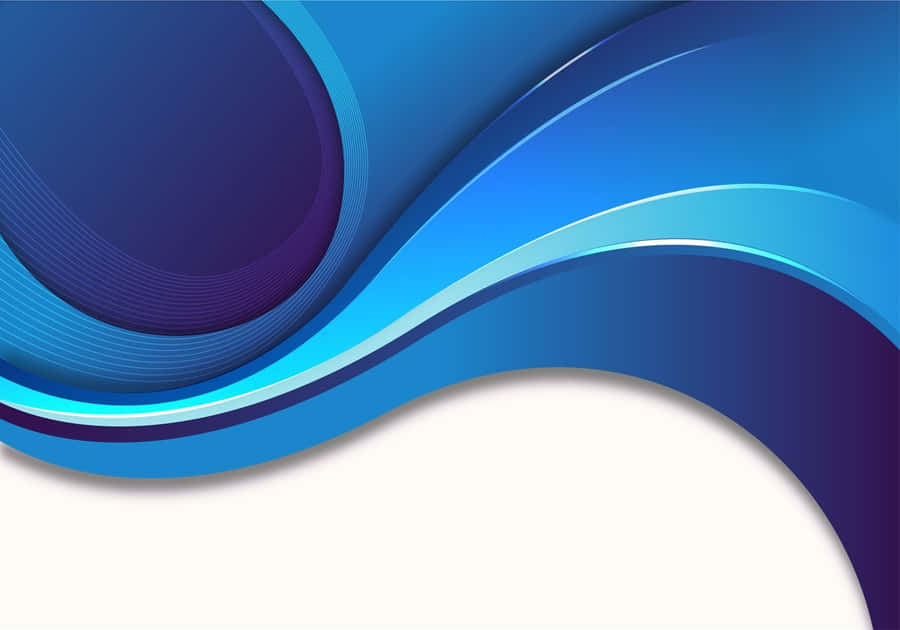 Blue Abstract Wave Design Wallpaper