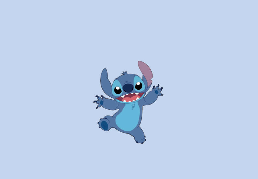 Blue Alien Cartoon Character Wallpaper