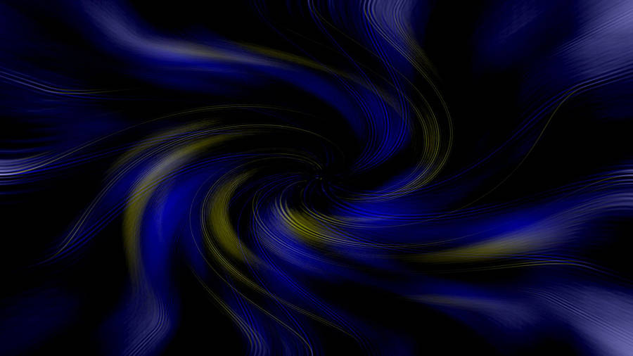 Blue And Gold Swirl Wallpaper