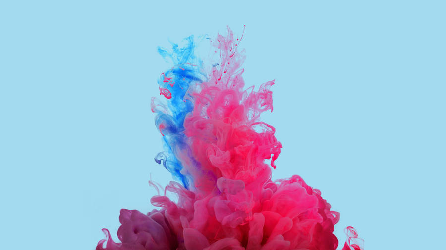 Blue And Pink Smoke Swirl In An Abstract Design Wallpaper