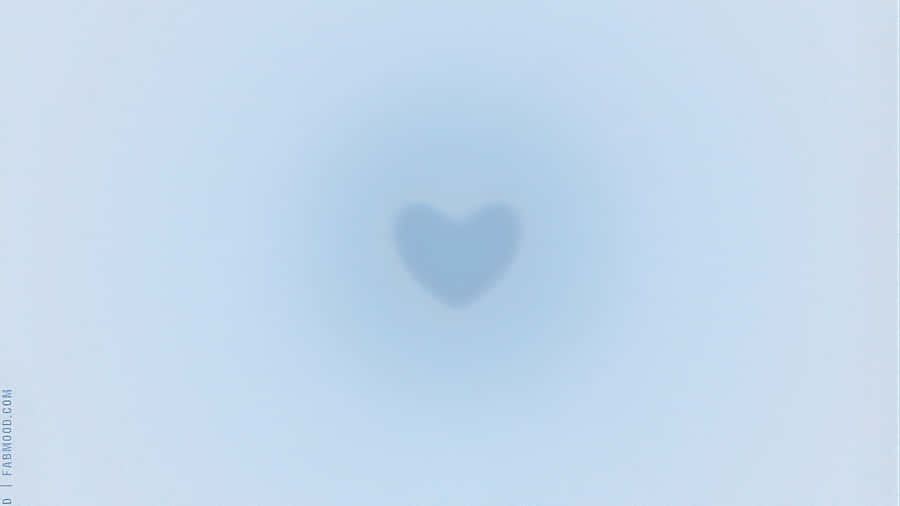 Blue Aura Heart Shape Wallpaper