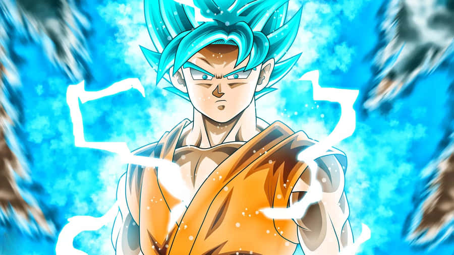 Blue Aura Power Surge Wallpaper